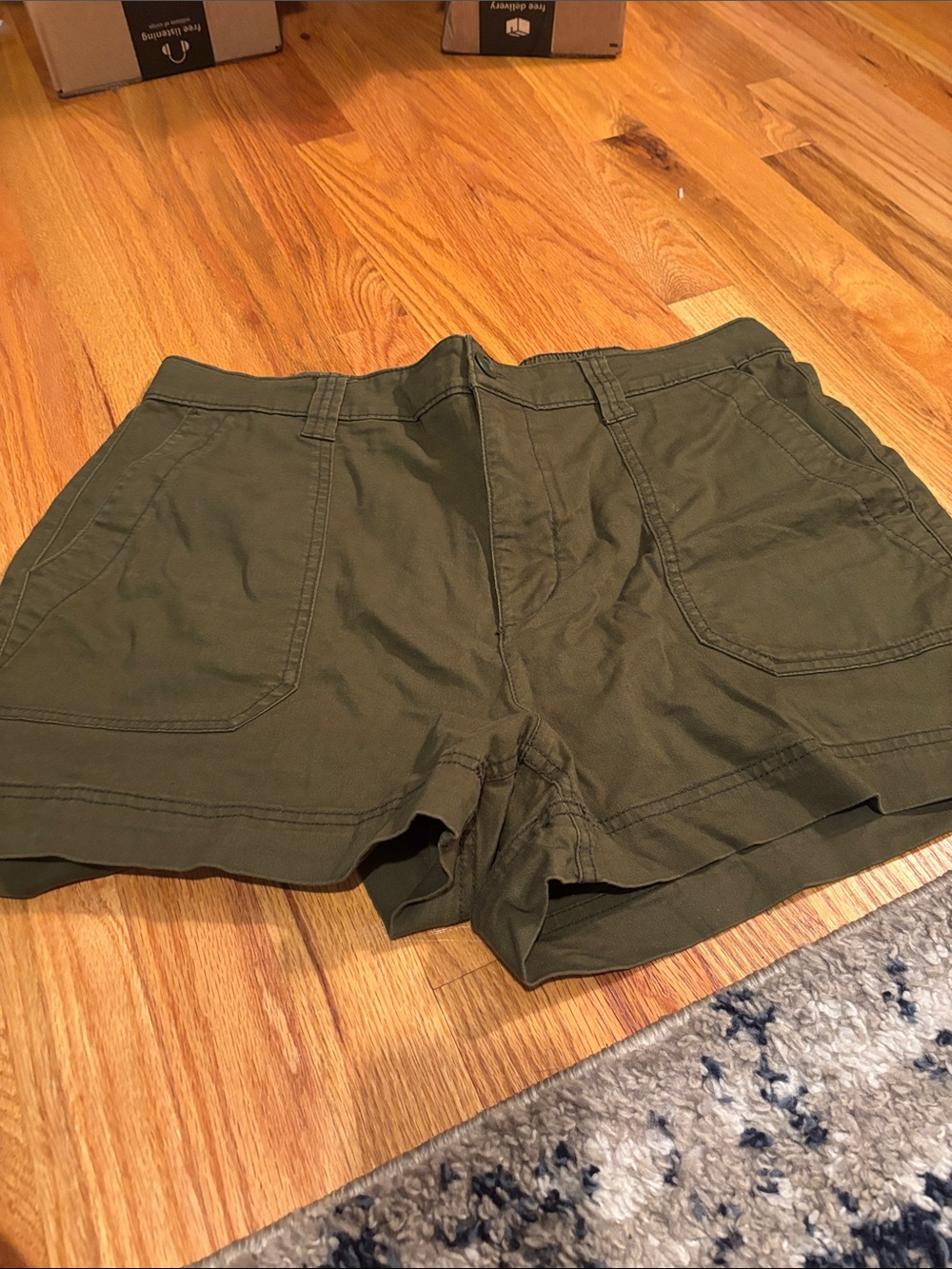 Old Navy Olive Utility Cargo Shorts